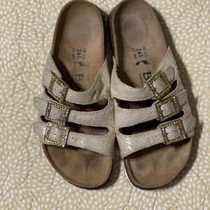 EUC Betula Birkenstock Snake Skin Sandal Size 7